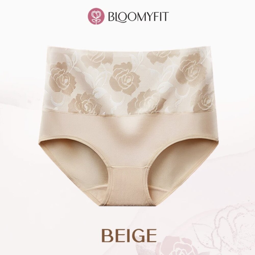 GET ME FREE! BloomyFit High Waist Leak Proof Incontinence Panty M in Beige
